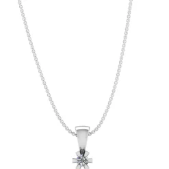 14KT VEDHÆNG M. DIAMANT 0,05 CARAT TW/SI