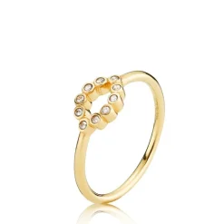 Leonora Forgyldt Sølv Ring fra Izabel Camille A4185GS