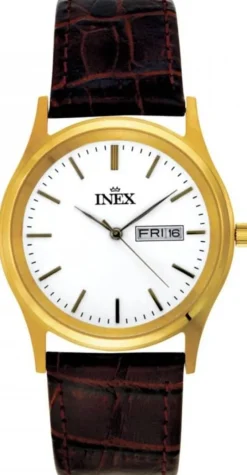 Mens Golden Herreur Fra Inex A12124-1D0I