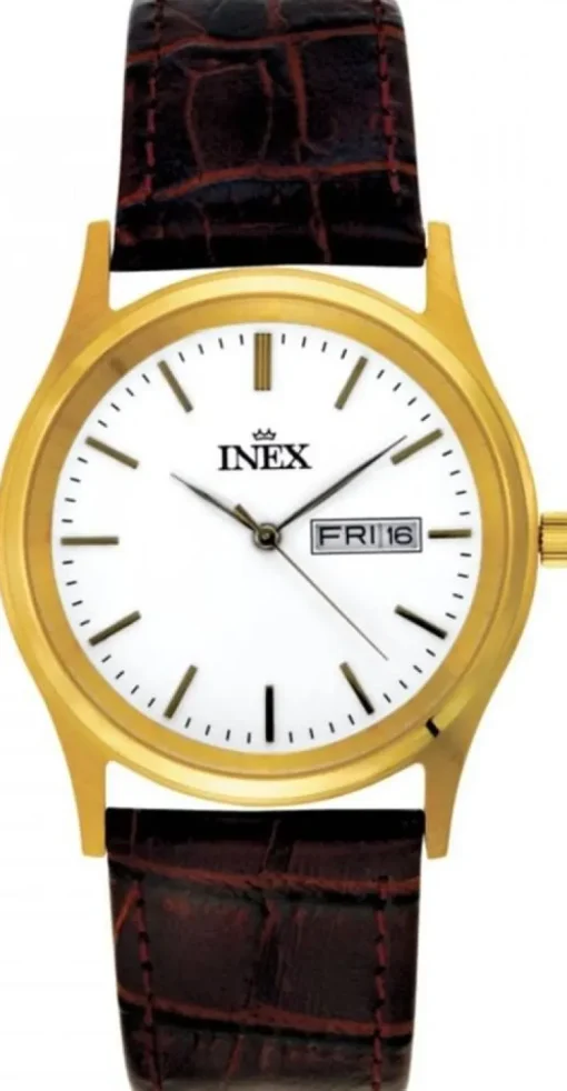 Mens Golden Herreur Fra Inex A12124-1D0I