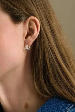 Mini Ocean Shine Forgyldt Sølv Øreringe fra Pernille Corydon