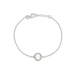 Noa Sterling Sølv Armbånd fra Frk Lisberg med Grøn Ametyst