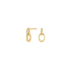 Nordahl Andersen Siersbøl Ørestikker i 14 Karat Guld med Brillanter 0,015 Carat W/SI