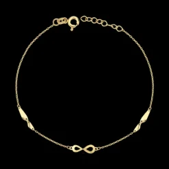 Nuran Melfia Infinity Armbånd i 14 Karat Guld 2305115F