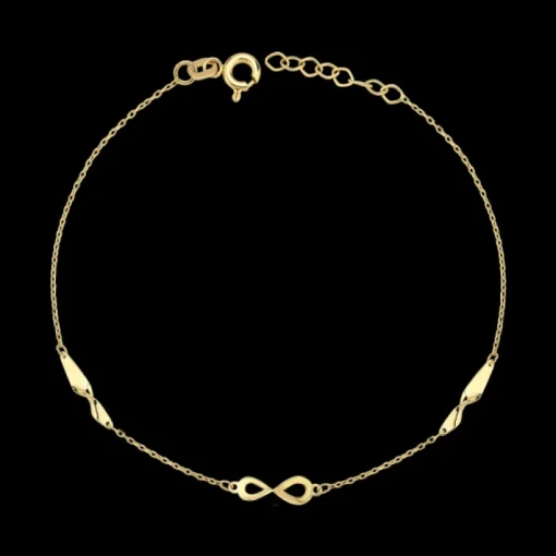 Nuran Melfia Infinity Armbånd i 14 Karat Guld 2305115F