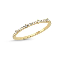 Nuran Noelle Ring i 14 Karat Guld med Diamanter 0,18 Carat W/SI