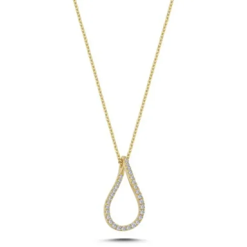 Nuran Valentina Small 14 Karat Guld Vedhæng med Diamanter 0,25 Carat W/SI
