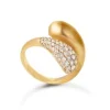 Ocean Flow Duo Sterling Sølv Ring fra byBiehl 5-4207A-GP