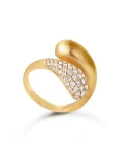 Ocean Flow Duo Sterling Sølv Ring fra byBiehl 5-4207A-GP