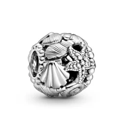 Pandora Shell & Starfish Charm i Sterling Sølv 798950C00
