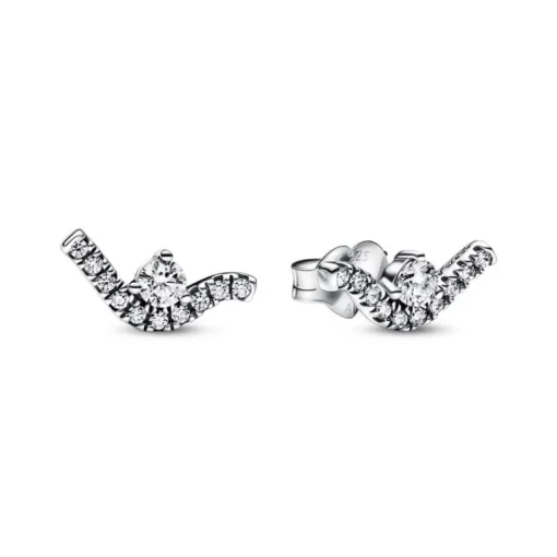 Pandora Wave Sterling Sølv Ørestikker 292544C01