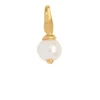Pearl Forgyldt Metalblanding Charm fra byBiehl med Ferskvandsperle