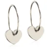 Pendant Heart Titanium Øreringe fra Blomdahl
