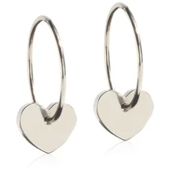 Pendant Heart Titanium Øreringe fra Blomdahl