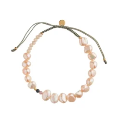 Perlie Nylon Armbånd fra Stine A med Stenmix 3201-02-OS