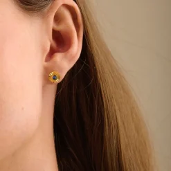 Pernille Corydon Autumn Sky Sterling Sølv Øreringe med Rainbow Månesten