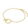 Pernille Corydon Double Twisted Bracelet Armbånd i Forgyldt Sølv