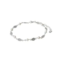 Pernille Corydon Drifting Dreams Sterling Sølv Armbånd med Akvamarin Og Ferskvandsperler