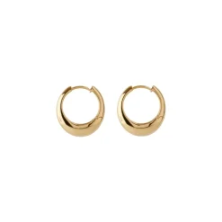 Pernille Corydon Globe Huggies Øreringe i Forgyldt Sølv