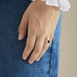 Pernille Corydon Hellir Blue Ice Sterling Sølv Ring