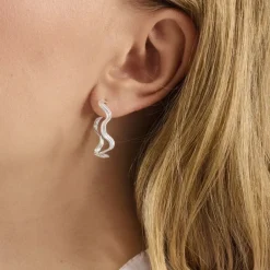 Pernille Corydon Hellir Hoops Forgyldt Sølv Øreringe