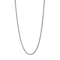 Pernille Corydon, Kæde, 62-70 cm, Sort Sølv