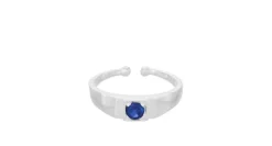 Pernille Corydon Legacy Ring i Sterling Sølv med Blå Sten