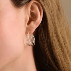 Pernille Corydon Midnight Sun Sterling Sølv Øreringe