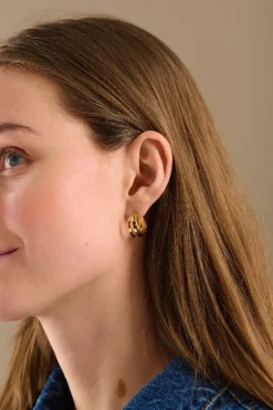 Pernille Corydon Ocean Shine Forgyldt Sølv Øreringe