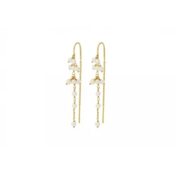 Pernille Corydon Ocean Treasure Forgyldt Sølv Øreringe med Ferskvandsperler