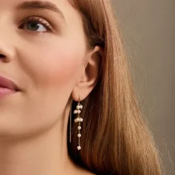 Pernille Corydon Ocean Treasure Forgyldt Sølv Øreringe med Ferskvandsperler