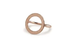 Pernille Corydon Open Coin Rosaforgyldt Sølv Ring