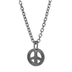 Pernille Corydon Peace Oxideret Sølv Halskæde N-150-OXY