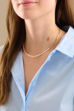 Pernille Corydon Seaside Sterling Sølv Halskæde med Ferskvandsperler