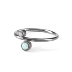 Pernille Corydon Sirius Ring i Sterling Sølv med Brillant 0,03 Carat