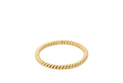 Pernille Corydon Twisted Ring i Forgyldt Sølv R-229-GP