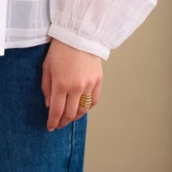 Poetry Forgyldt Sølv Ring fra Pernille Corydon R-214-GP