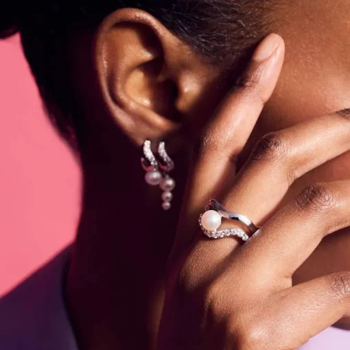 Ponza Sterling Sølv Ring fra Sif Jakobs med Perle