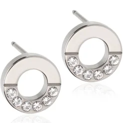 Puck Hollow Split Titanium Øreringe fra Blomdahl