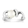 Rabinovich Soft Line Sterling Sølv Ring med Ferskvandsperle