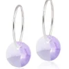 Round Violet Titanium Øreringe fra Blomdahl 15-1248-26