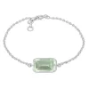 Sarah Sterling Sølv Armbånd fra Frk Lisberg med Grøn Ametyst