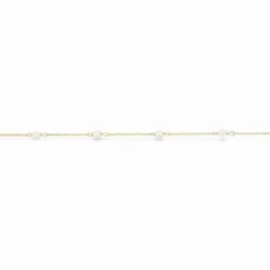 Scrouples 8 Karat Guld Armbånd med Ferskvandsperler