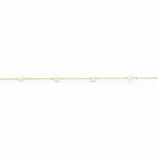 Scrouples 8 Karat Guld Armbånd med Ferskvandsperler