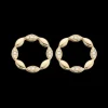 Scrouples Cirkel Ørestikker i 14 Karat Guld med Diamanter 0,10 Carat W/SI