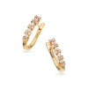 Scrouples Clip Creol Øreringe i 14 Karat Guld med Brillanter 0,20 Carat W/SI