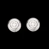 Scrouples Donut 8 Karat Hvidguld Ørestikker med Diamanter 0,02 Carat W/SI