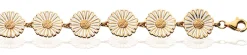 Scrouples Forgyldt Sølv Armbånd med Marguerit 601382,16