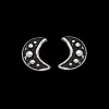 Scrouples Halvmåne Sterling Sølv Ørestikker 154402