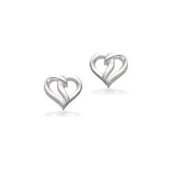 Scrouples Hjerte Sterling Sølv Ørestikker 158852